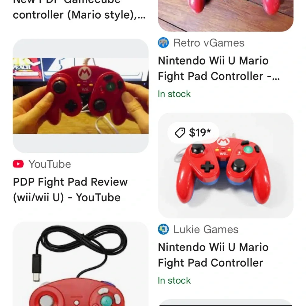 Nintendo Mario fight pad controller